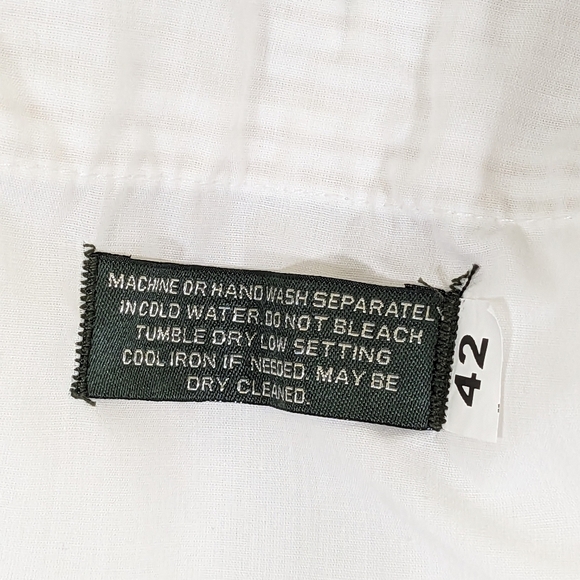 Berle Men's Flat Front Stripes Seersucker Pants, Open Hem, Size 42, New W/O Tags - Picture 9 of 9